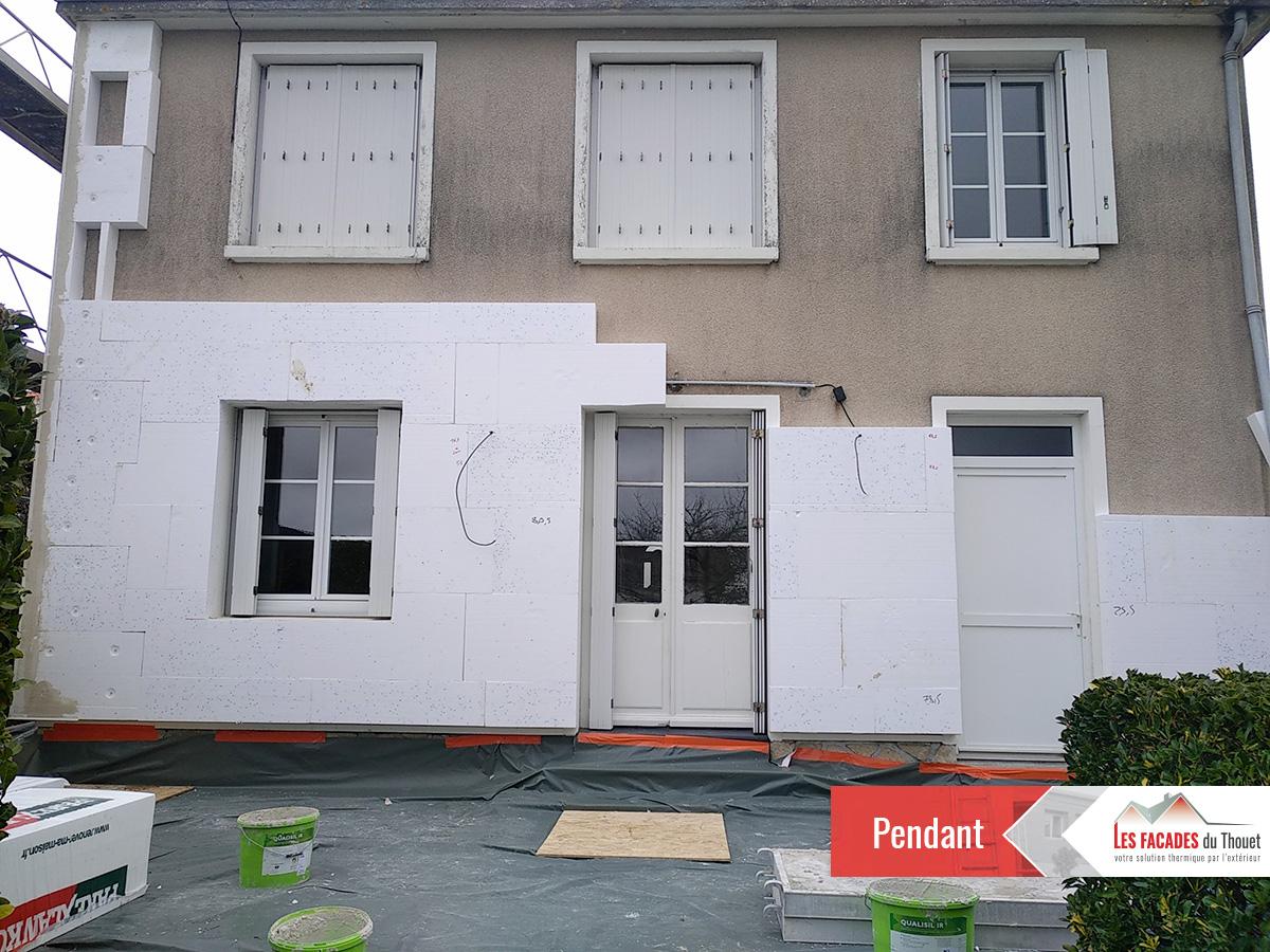 Isolation par l'extérieur d'une maison à Niort (79) - Les Façades